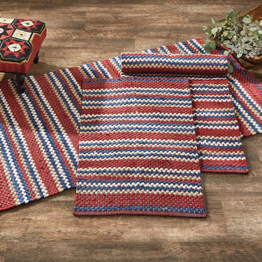 Gemstone Chindi Rag Rug 2 x 3 Set of 2 Park Designs - The Fox Decor